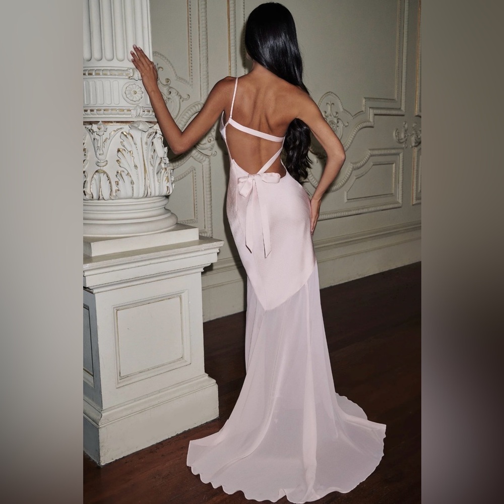 Babyboo Fashion One Shoulder Blush Gown - Picture 3 of 3